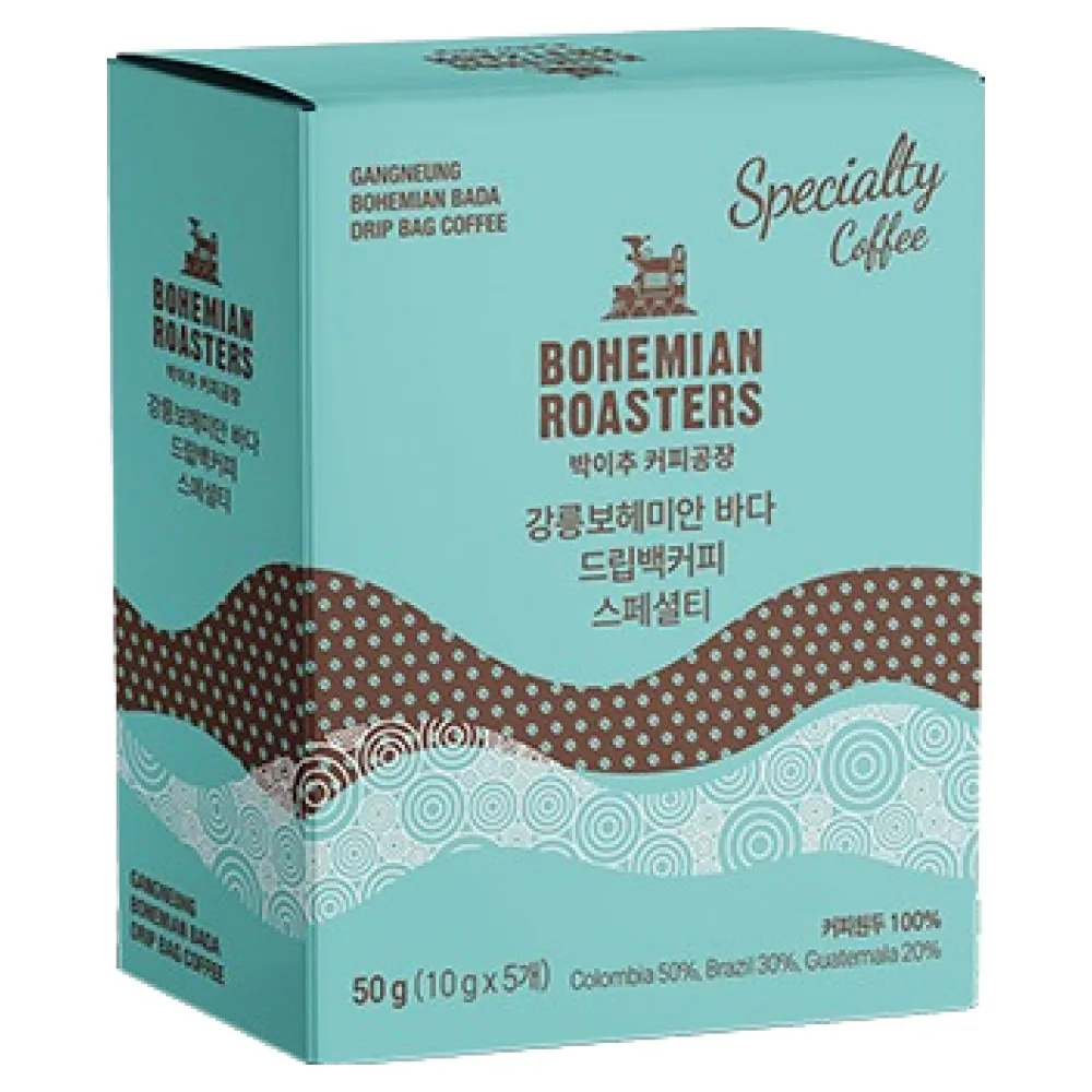 박이추커피공장 강릉 보헤미안 바다 드립백커피 스페셜티, 10g, 1개