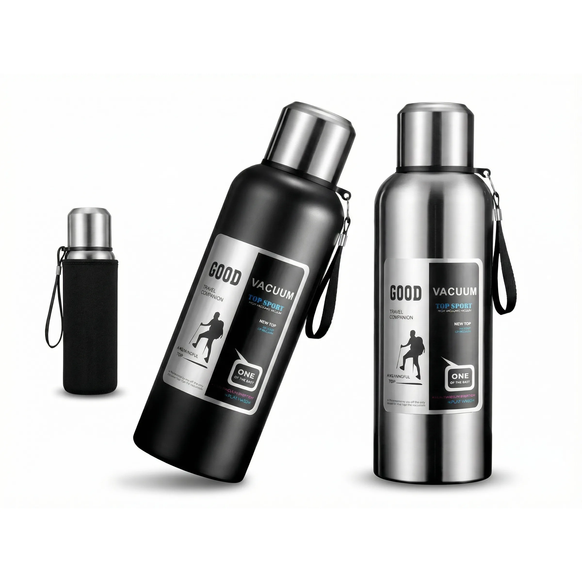 코코리브 스텐316 보온보냉병 파우치 세트, 1개, 800ml