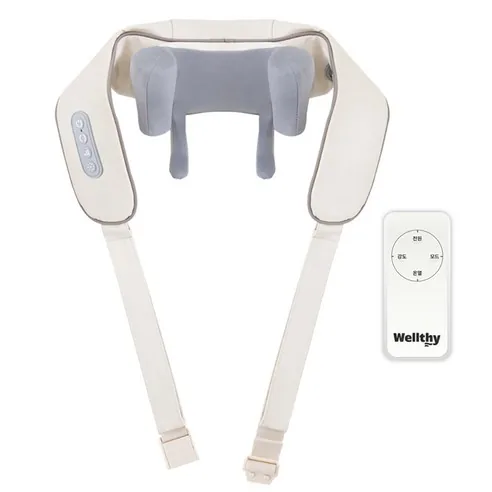 리모컨버전 Wellthy 웰시 무선 목 어깨 마사지기